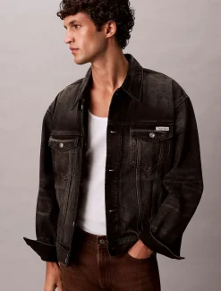 Calvin Klein Jeansjacke im 90er-Jahre-Look^Herren Jeansjacken|JackenFrisch Eingetroffen