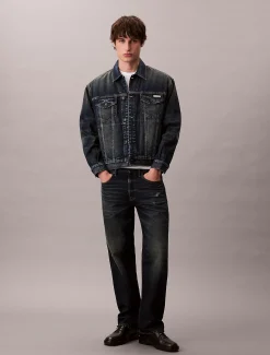 Calvin Klein Jeansjacke im 90er-Jahre-Look^Herren Jeansjacken|JackenFrisch Eingetroffen