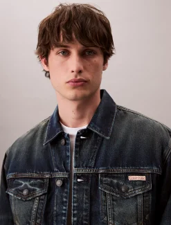 Calvin Klein Jeansjacke im 90er-Jahre-Look^Herren Jeansjacken|JackenFrisch Eingetroffen