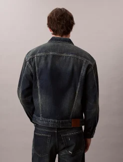 Calvin Klein Jeansjacke im 90er-Jahre-Look^Herren Jeansjacken|JackenFrisch Eingetroffen