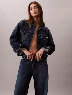 Calvin Klein Jeansjacke im 90er-Jahre-Look^Damen Jeansjacken|JackenFrisch Eingetroffen