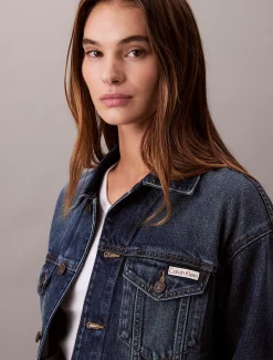 Calvin Klein Jeansjacke im 90er-Jahre-Look^Damen Jeansjacken|JackenFrisch Eingetroffen