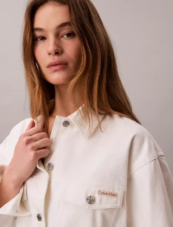 Calvin Klein Jeansjacke mit Gürtel^Damen Jeansjacken|JackenFrisch Eingetroffen