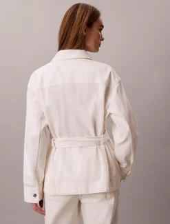 Calvin Klein Jeansjacke mit Gürtel^Damen Jeansjacken|JackenFrisch Eingetroffen
