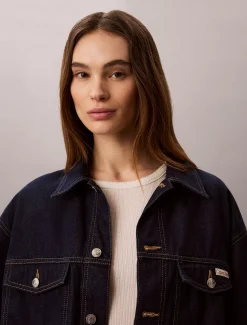 Calvin Klein Jeansjacke mit Gürtel^Damen Jeansjacken|JackenFrisch Eingetroffen
