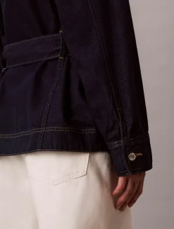 Calvin Klein Jeansjacke mit Gürtel^Damen Jeansjacken|JackenFrisch Eingetroffen
