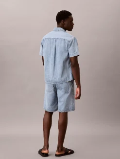 Calvin Klein Jeans-Short aus Baumwoll-Leinen^Herren Hosen & Shorts