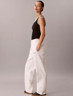 Calvin Klein Jogginghose aus French-Terry^Damen Hosen & Shorts|Sport Leggings