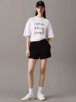 Calvin Klein Jogging-Shorts aus Baumwoll-Frottee^Damen Hosen & Shorts