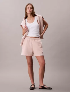 Calvin Klein Jogging-Shorts aus Baumwoll-Frottee^Damen Hosen & Shorts