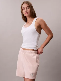 Calvin Klein Jogging-Shorts aus Baumwoll-Frottee^Damen Hosen & Shorts