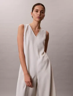 Calvin Klein Jumpsuit aus weichem Twill^Damen Kleider & Röcke