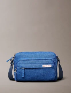 Calvin Klein Kameratasche aus Denim^Herren Umhängetaschen & Schultertaschen|Taschen