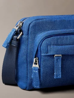 Calvin Klein Kameratasche aus Denim^Herren Umhängetaschen & Schultertaschen|Taschen