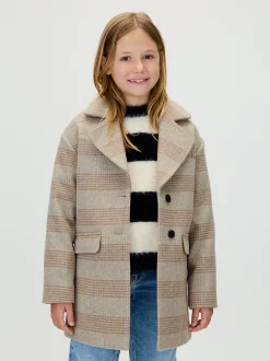 Calvin Klein Karierter Mantel^Kinder Jacken & MäntelFrisch Eingetroffen|Kleidung