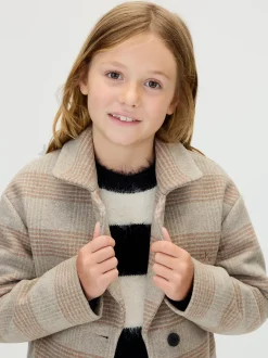 Calvin Klein Karierter Mantel^Kinder Jacken & MäntelFrisch Eingetroffen|Kleidung