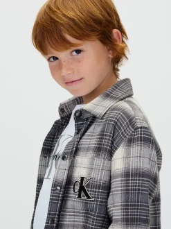 Calvin Klein Kariertes Flanellhemd^Kinder Kleidung