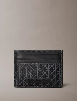 Calvin Klein Kartenetui mit durchgehendem Monogramm-Logo^Herren Geldbörsen & Kartenetuis