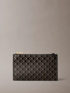 Calvin Klein Kartenetui mit Monogramm-Logo und Reißverschluss oben^Damen Geldbörsen & Etuis
