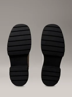 Calvin Klein Kastige Chelsea-Boots aus Leder mit quadratischem Zehenbereich^Damen Boots