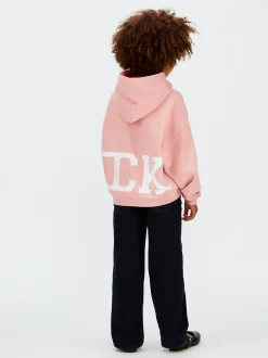 Calvin Klein Kastiger Logo-Hoodie mit Print auf der Rückseite^Kinder Hoodies & Pullover|Kleidung