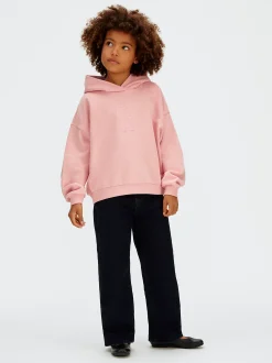 Calvin Klein Kastiger Logo-Hoodie mit Print auf der Rückseite^Kinder Hoodies & Pullover|Kleidung