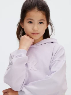 Calvin Klein Kastiger Logo-Hoodie mit Print auf der Rückseite^Kinder Hoodies & Pullover|Kleidung