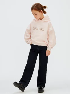 Calvin Klein Kastiger Logo-Hoodie mit Print auf der Rückseite^Kinder Hoodies & Pullover|Kleidung