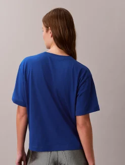 Calvin Klein Kastiges Grafik-T-Shirt mit Logo^Damen T-shirts & Tops