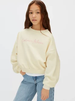 Calvin Klein Kastiges Logo-Sweatshirt^Kinder Hoodies & Pullover|Kleidung