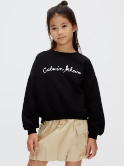 Calvin Klein Kastiges Logo-Sweatshirt^Kinder Hoodies & Pullover|Kleidung