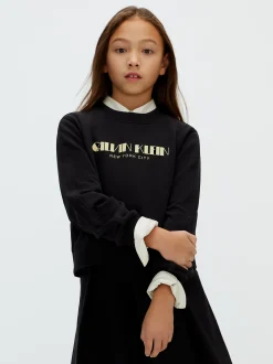 Calvin Klein Kastiges Logo-Sweatshirt^Kinder Hoodies & Pullover|Kleidung