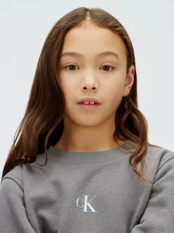 Calvin Klein Kastiges Logo-Sweatshirt aus Fleece^Kinder Hoodies & Pullover|Kleidung