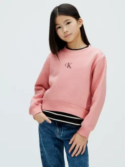 Calvin Klein Kastiges Logo-Sweatshirt aus Fleece^Kinder Hoodies & Pullover|Kleidung