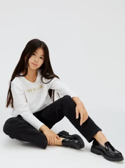 Calvin Klein Kastiges Logo-T-Shirt^Kinder Kleidung