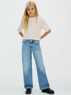 Calvin Klein Kastiges Logo-T-Shirt^Kinder Kleidung