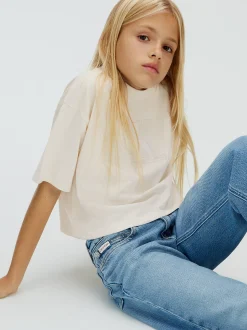 Calvin Klein Kastiges Logo-T-Shirt^Kinder Kleidung