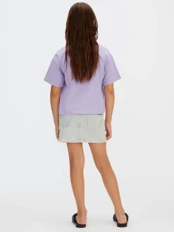 Calvin Klein Kastiges Logo-T-Shirt für Kinder^Kinder T-shirts & Tops|Kleidung