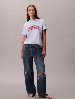 Calvin Klein Kastiges Varsity-Logo-T-Shirt^Damen T-shirts & Tops