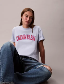 Calvin Klein Kastiges Varsity-Logo-T-Shirt^Damen T-shirts & Tops