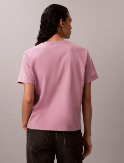 Calvin Klein Kate Moss Kastiges Grafik-T-Shirt mit Logo^Damen T-shirts & Tops