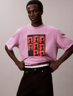 Calvin Klein Kate Moss Lässiges T-Shirt mit Grafik^Herren T-shirts