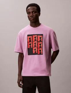 Calvin Klein Kate Moss Lässiges T-Shirt mit Grafik^Herren T-shirts