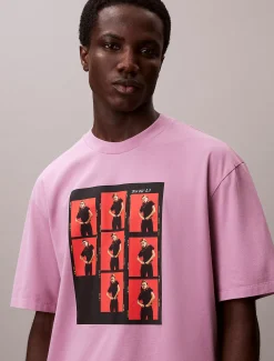 Calvin Klein Kate Moss Lässiges T-Shirt mit Grafik^Herren T-shirts