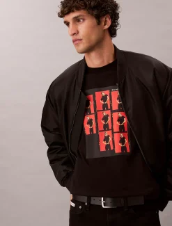 Calvin Klein Kate Moss Lässiges T-Shirt mit Grafik^Herren T-shirts