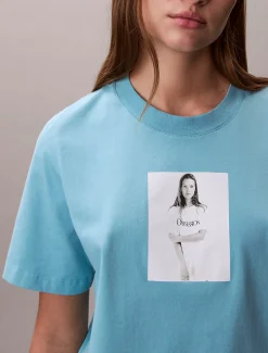 Calvin Klein Kate Moss Obsession schmales Graphic T-Shirt^Damen T-shirts & Tops