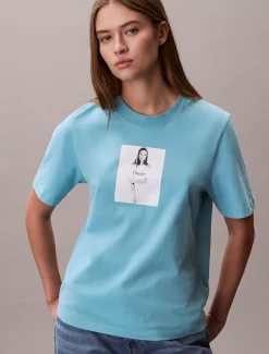 Calvin Klein Kate Moss Obsession schmales Graphic T-Shirt^Damen T-shirts & Tops