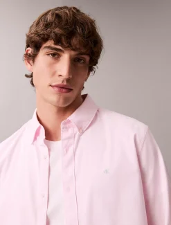 Calvin Klein Klassisch einfarbiges Oxford-Button-Down-Hemd^Herren Hemden & Poloshirts