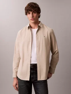 Calvin Klein Klassisch einfarbiges Oxford-Button-Down-Hemd^Herren Hemden & Poloshirts