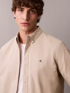 Calvin Klein Klassisch einfarbiges Oxford-Button-Down-Hemd^Herren Hemden & Poloshirts